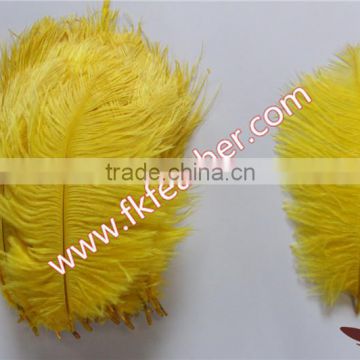 Wholesale Feather Natural Craft Yellow Ostrich Feather Bulk For Wedding Decorations