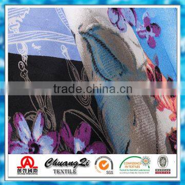 Hot Sales Digital Printed Cotton Spandex Satin Fabric photo-4