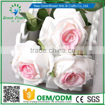 2016 Wholesale 12 PCS 8 color Latex Artificial PU Flowers Rose Bouquet Wedding Bridal Decor Display christmas Real Touch Flower