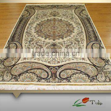 Hand knotted Stock Flash Sale Persian Silk carpet