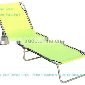 GL-007B Adjustable steel folding sun bed for beach