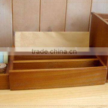 Trend style wooden trapezoid storage box table box