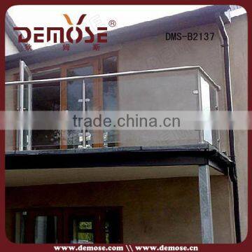 curverd frameless glass railings for terrace