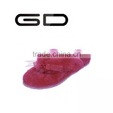 Western Style Customize Fully Wool Ladies Winter Slippers photo-2