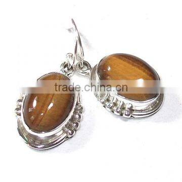 silver earrings fashionable jewelry semi precious stone handmade jewelry for women