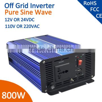 CE RoHS approved 12v 220v solar power inverter 800W inverter pure sine wave                        
                                                                                Supplier's Choice