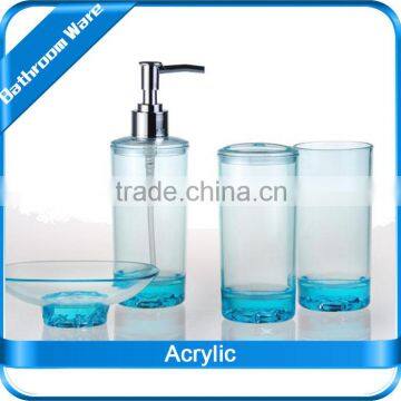 Bathroom Sets 4sets / Blue acrylic elegant / Home design hyaline