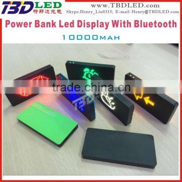 LED Advertisement Clock Power Bank 10000mAh