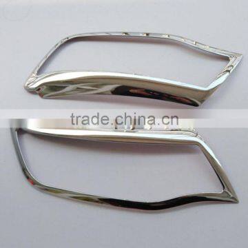 ABS Chrome Auto Accessories Front Light Lamp Cover For Renault Kwid 2015