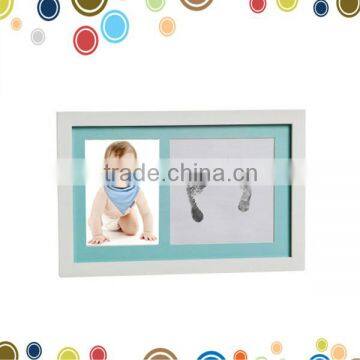 Baby Shower Gift Baby Ink Imprint Kit Blue Photo Frame