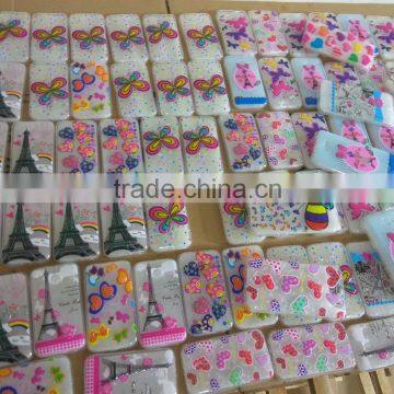 Printed Drop Of Glue 3D Clear Soft Silicon TPU Gel Phone Case Cover for Alcatel photo-5