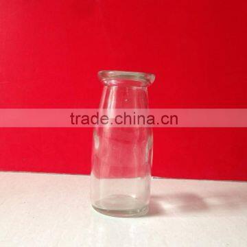 200ml milk glass bottle with plastic cap