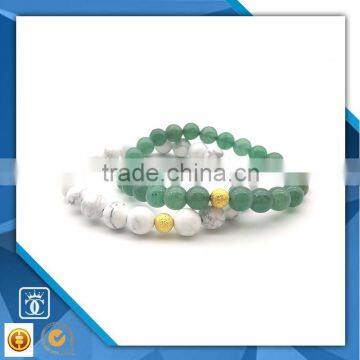 GB0876 Natural stone beads elastic bracelet, gemstone beads stretch bracelet, semi precious stone with silver matte beads                        
                                                                                Supplier's Choice