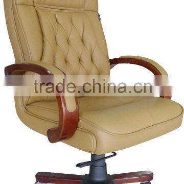 Rotary Executive Chair Genuine Leather Reclining Chair Modern Office Seating Facility
