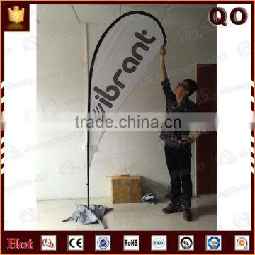 Low price advertising activities feather flags outdoor print beach flag