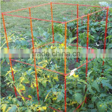 Folding plant tomato support cages