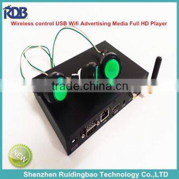 Wireless control Advertising Full HD Media Player