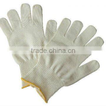 Nylon/Cotton knitted gloves, 13 gauge