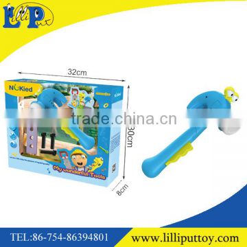 New B/O cartoon blue hammer toy with light and sound