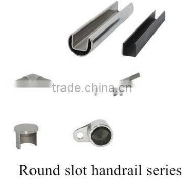 Stainless Steel Tube Suppliers Glass Railing Slotted Pipe Handrail photo-4