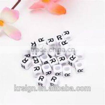 Lucite,Acrylic, Plastic Loose Beads Material alphabet,acrylic alphabet beads