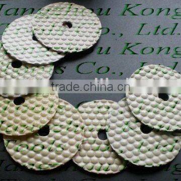 Dry diamond polishing pads