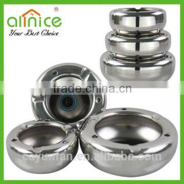 stainless steel ashtray/metal ashtray/cigar round ashtray