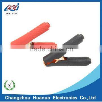 Electrical nickel plating alligator clip with PVC cover