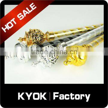 KYOK plastic curtain finials,new design plastic curtain finials with low price