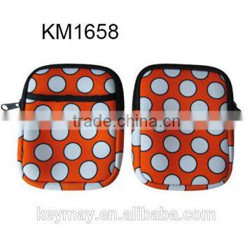 China supplier good price dot printing money neoprene purse