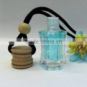 New -shap Bottle for Hanging Car Perfume Bottle Wooden Cap With String and Stopper photo-2