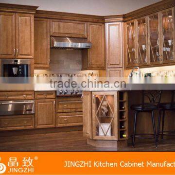 E1 Standard Luxury Multi Function Modular Shaker Wood Veneer Kitchen Cabinet