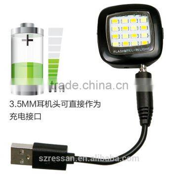led selfie light mini flash fill ,for iphone led flash replacement , mobile phone camera flash