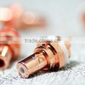 High purity red copper RCA female connector chassis socket