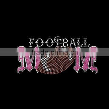 vinyl transfer softball mom rhinestone motif