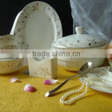 Thailand royal bone china dinnerware set made in china