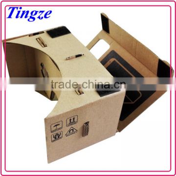 Cheap DIY google cardboard version 2.0 3d vr Glasses for IOS and android