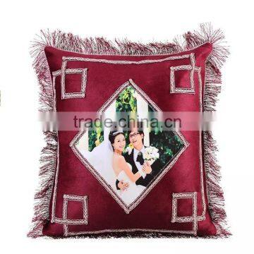 Wine Color Sublimation Pillow Case ,square Shape Quality Choice photo-2