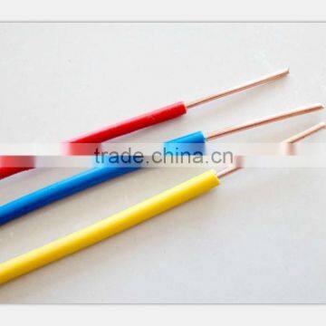 single core electric copper wire, standard AWG wire , PVC insulated wire