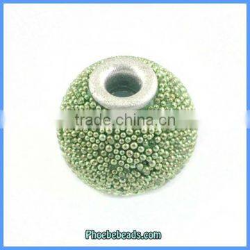 Wholesale Resin Indonesia Mint Jewelry Beads With Metal Core PCB-M100561