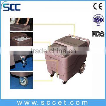 Portable Ice Caddy Beverage Tub with Swivel Casters