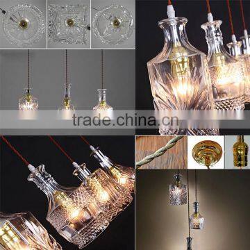 Decoration Light Nordic Modern Wine Glass Bottle Bar Counter Coffee Bar Decorative Pendant Lamp Light photo-5