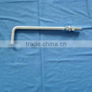 good price white zinc L type anchor bolt