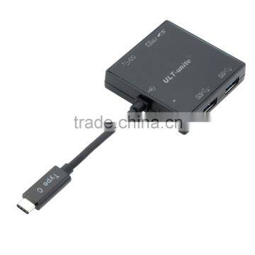 SuperSpeed USB C Hub With TF SD Card Reader Slot for MacBook photo-2