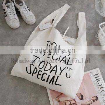 New design oem eco blank canvas shoulder bag