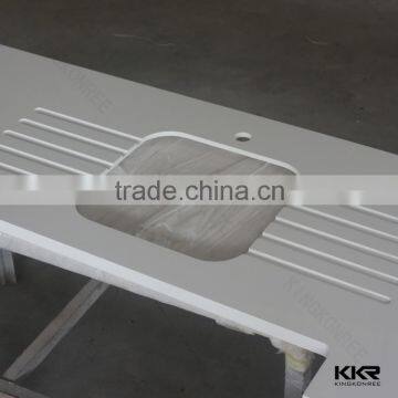 White Quartz Countertop/solid Surface Vanity photo-2