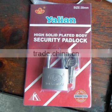 Arc type indonisea market hot sale 30mm disc padlock