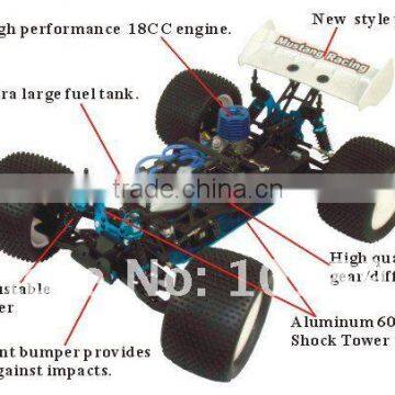 1/8th Scale Nitro Lightweight Truggy 4wd Petrol Engine photo-5