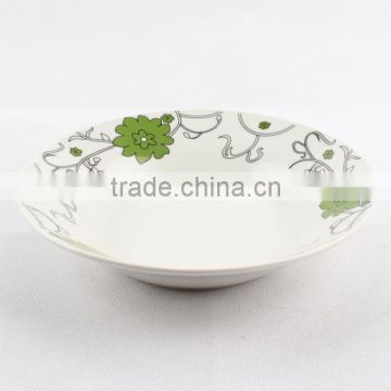 Daily home use Ceramic Dinner Plate, porcelain manufacturing factory porcelain soup plate, ceramic soup plate