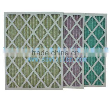 Cardboard Frame Pleated air Filter Mesh